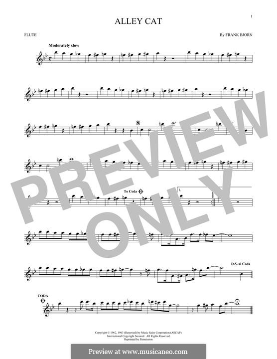 Alley Cat: For flute by Frank Bjorn