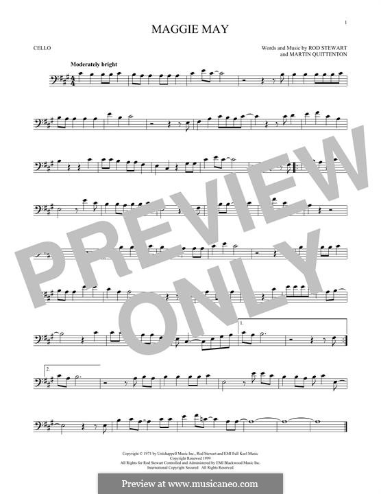 Maggie May: For cello by Martin Quittenton, Rod Stewart