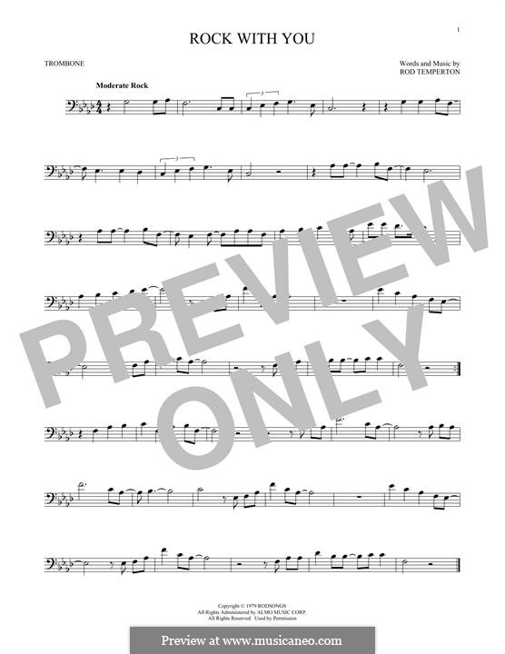 Rock with You (Michael Jackson): For trombone by Rod Temperton