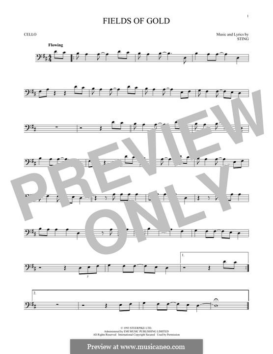 Fields of Gold: For cello by Sting