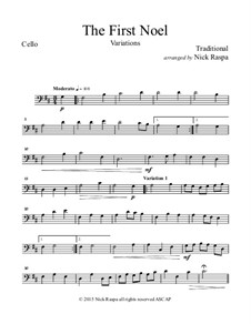 Variations: For string orchestra – cello part by folklore
