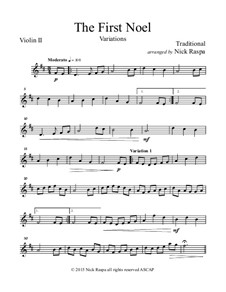 Variations: For string orchestra – violin 2 part by folklore