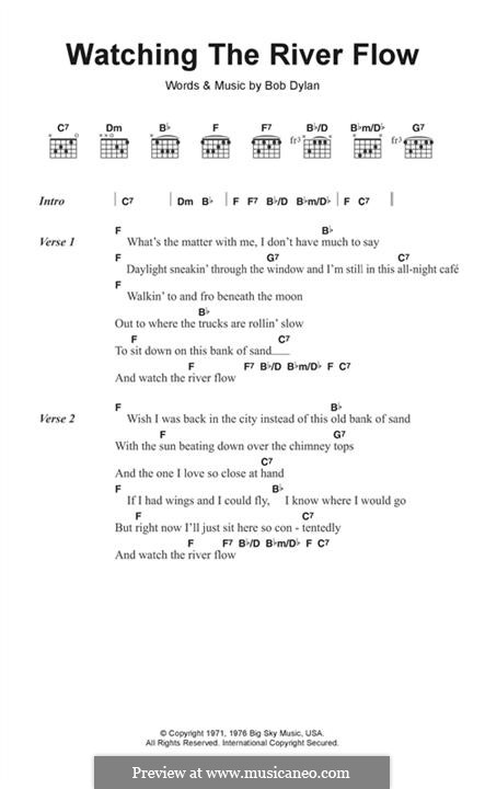 Watching the River Flow: Lyrics and chords by Bob Dylan