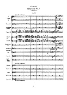 Symphony No.4 in F Minor, TH 27 Op.36: Movement I by Pyotr Tchaikovsky