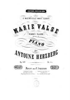 Marie Valse, Op.112: Marie Valse by Antoine Herzberg