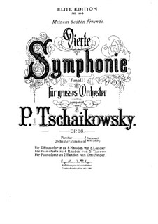 Symphony No.4 in F Minor, TH 27 Op.36: For piano by Pyotr Tchaikovsky