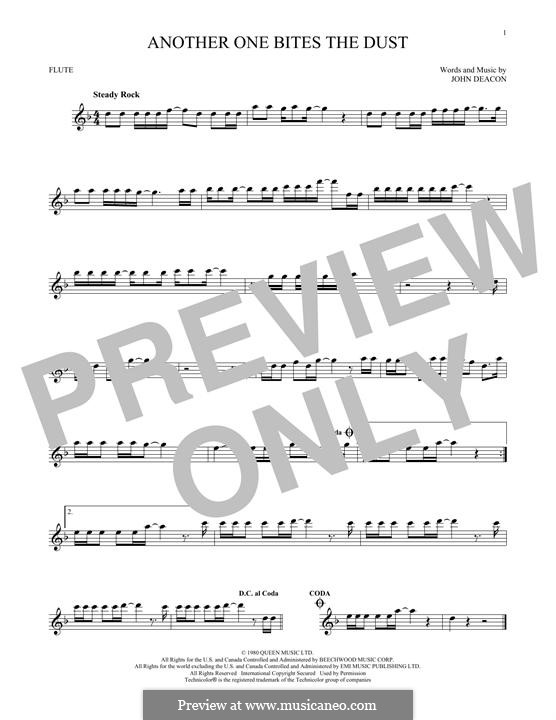 Another One Bites the Dust (Queen): For flute by John Deacon