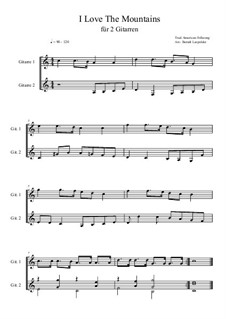 I Love the Mountains: For two guitars (C Major) by folklore