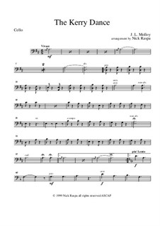 The Kerry Dance: For string orchestra - cello part by James L. Molloy