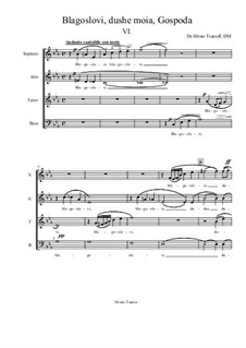 Blagoslovi, dushe moia, Gospoda: Movement VI by Hristo Tsanov