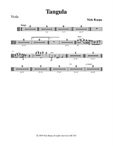 No.2 Tangula: Viola part by Nick Raspa