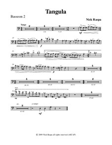 No.2 Tangula: Bassoon 2 part by Nick Raspa