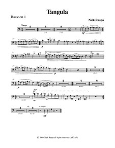 No.2 Tangula: Bassoon 1 part by Nick Raspa