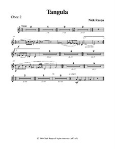 No.2 Tangula: Oboe 2 part by Nick Raspa