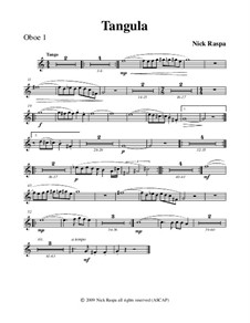 No.2 Tangula: Oboe 1 part by Nick Raspa