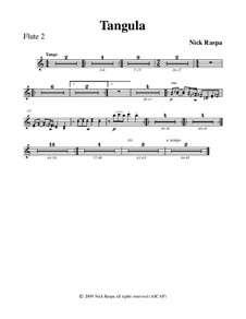 No.2 Tangula: Flute 2 part by Nick Raspa