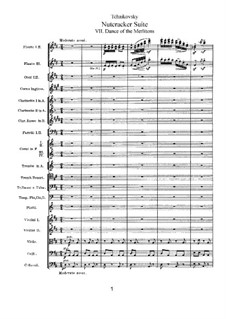 No.7 Dance of the Mirlitons: Full score by Pyotr Tchaikovsky