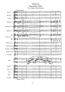 No.8 Waltz of the Flowers: Full score by Pyotr Tchaikovsky