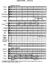 The Storm. Overture, TH 36 Op.76: Full score by Pyotr Tchaikovsky