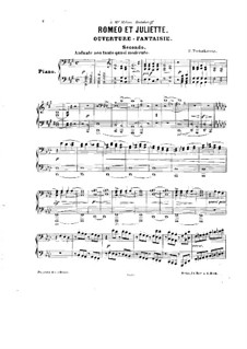 Complete Overture: For piano four hands by Pyotr Tchaikovsky