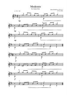 Moderato, Op.39 No.5: Moderato by Anton Diabelli