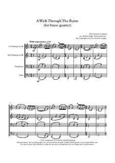 A Walk Through The Ruins: For brass quartet by Paul Cranford