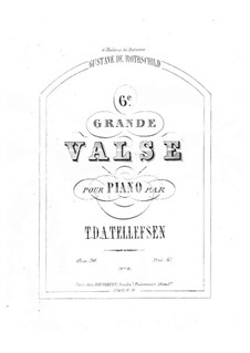 Grand Waltz No.6, Op.30 No.2: Grand Waltz No.6 by Thomas Tellefsen