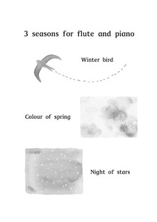3 seasons for flute and piano: 3 seasons for flute and piano by Momo Sakura