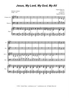 Jesus, My Lord, My God, My All: For woodwind quartet by Unknown (works before 1850)