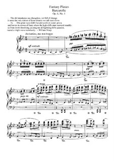 Fantastic Pieces for Piano, Op.6: Complete set by Charles Tomlinson Griffes