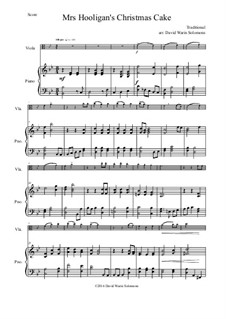 Mrs Hooligan's Christmas Cake: For viola and piano by folklore