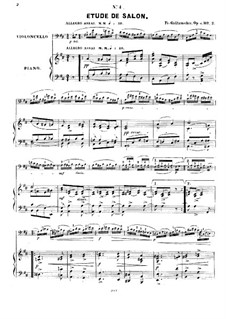 Five Pieces for Cello and Piano, Op.4: No.4-5 by Friedrich Grützmacher