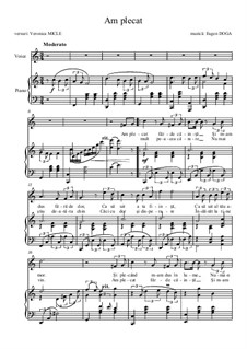 Am plecat (I left): For voice and piano by Eugen Doga