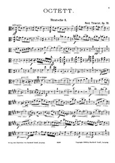 String Octet in C Major, Op.78: Viola I part by Ferdinand Thieriot