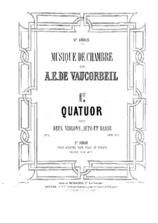 String Quartet No.1 in D Major: Viola part by Auguste-Emmanuel Vaucorbeil