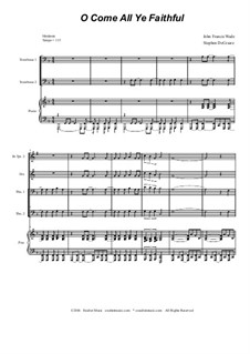 Instrumental version: For brass quintet by John Francis Wade