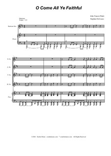 Instrumental version: For saxophone quartet by John Francis Wade