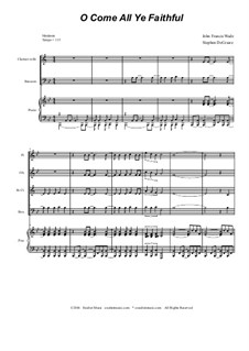Instrumental version: For woodwind quartet by John Francis Wade