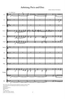 Anbetung Preis und Ehre: Anbetung Preis und Ehre by Johann Andreas Gleichmann