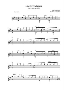 Drowsy Maggie: For guitar by folklore