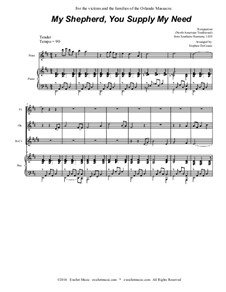 My Shepherd, You Supply My Need: For woodwind quintet (with accompaniment track) by folklore