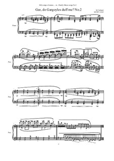 Gee, do Gargoyles duff me for piano: No.2, MVWV 1065 by Maurice Verheul