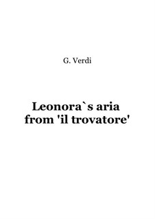 Tacea la notte placida: For voice and string orchestra by Giuseppe Verdi