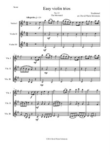 15 easy violin trios: No.13 The Mermaid by folklore