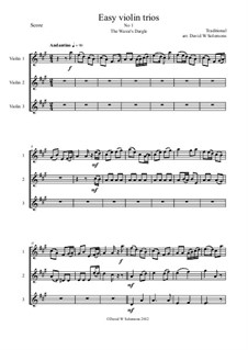 15 easy violin trios: Complete set by folklore