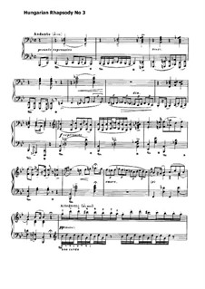 No.3 in B Flat Major, S.244: For piano by Franz Liszt