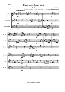 15 easy saxophone trios: No.15 The Skye boat song (Speed bonny boat) by folklore