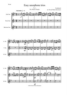 15 easy saxophone trios: Complete set by folklore