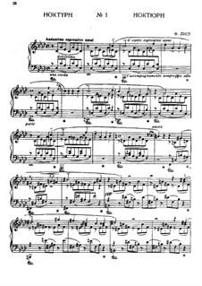 Nocturne No.1: For piano by Franz Liszt