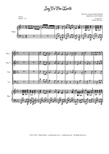 Ensemble version: For string quartet by Georg Friedrich Händel